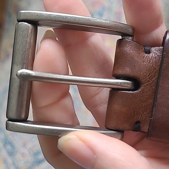 FOSSIL Dacey Brown Leather Belt - Picture 8 of 8